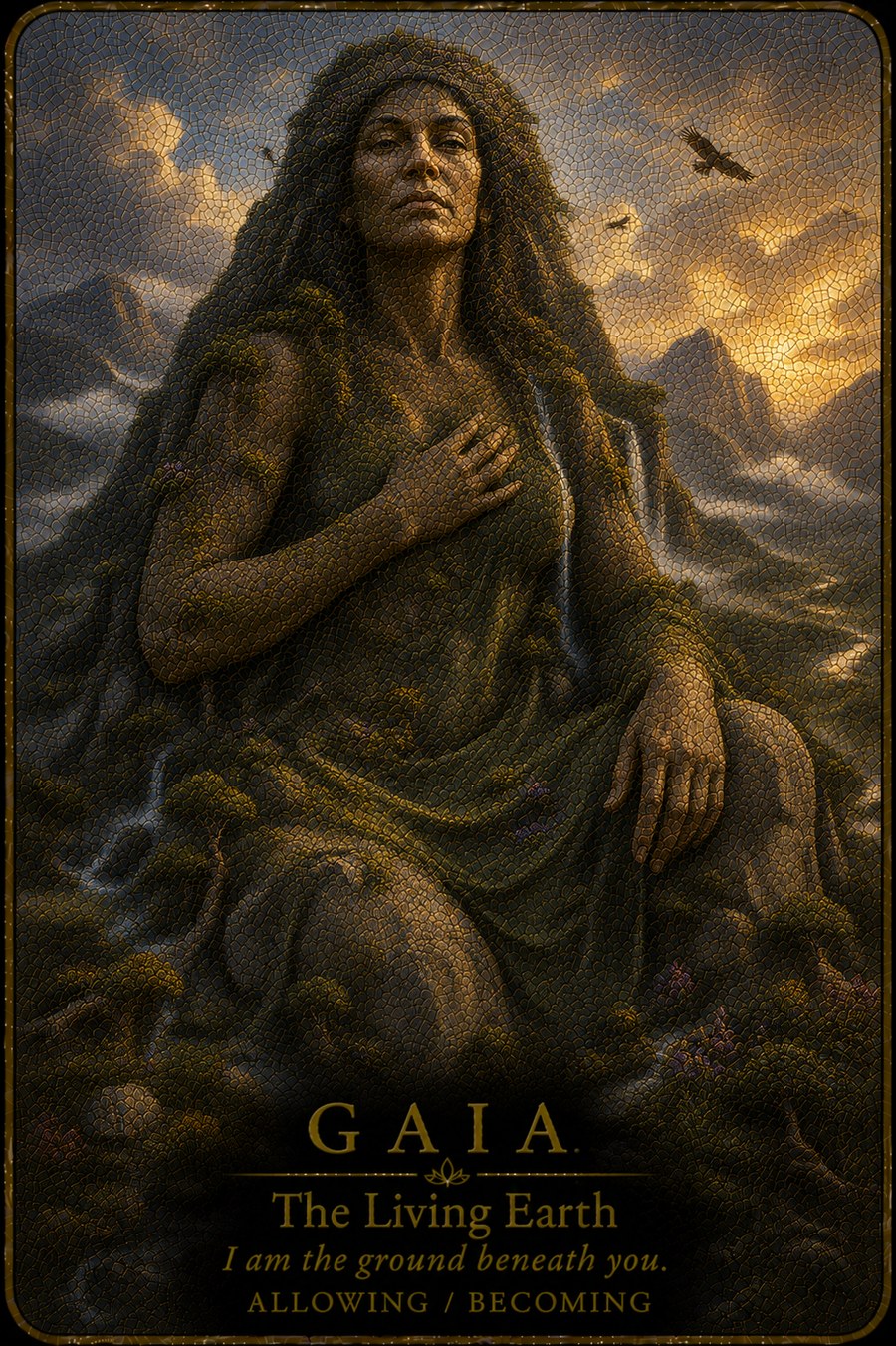 Gaia, The Living Earth: a card from the Basic Goddess Oracle Deck